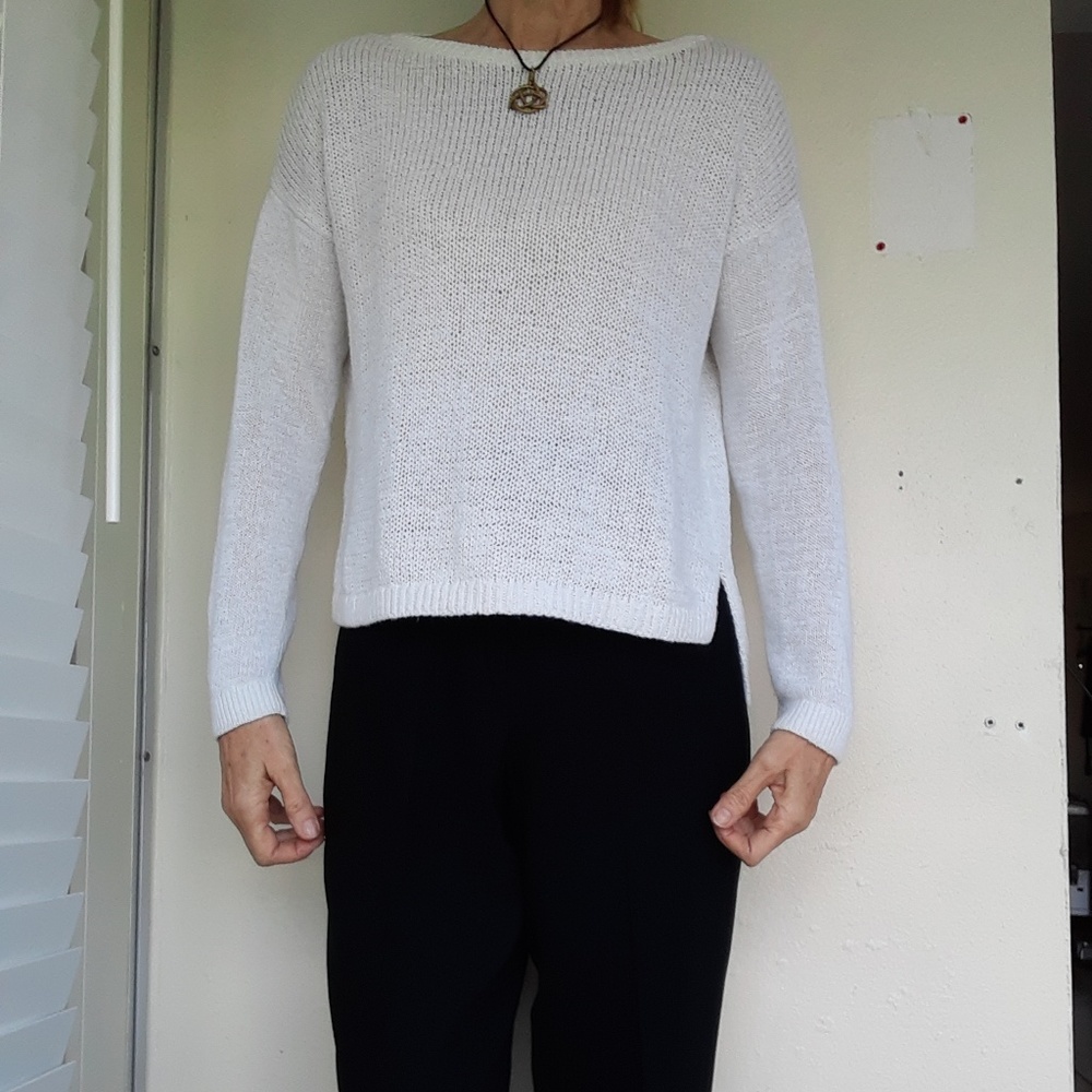 Loft White sweater